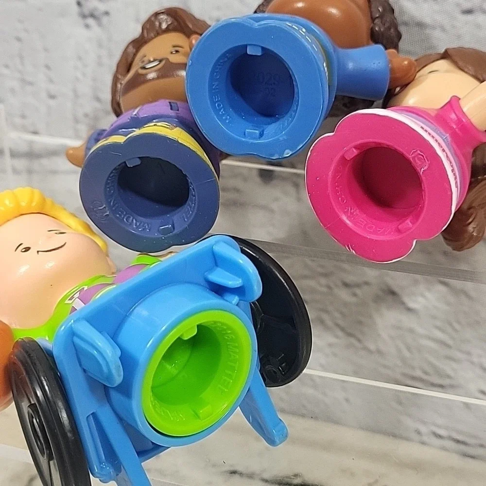 Fisher-Price Little People Figures Lot Barbie Wheelchair Basketball Kids Friends